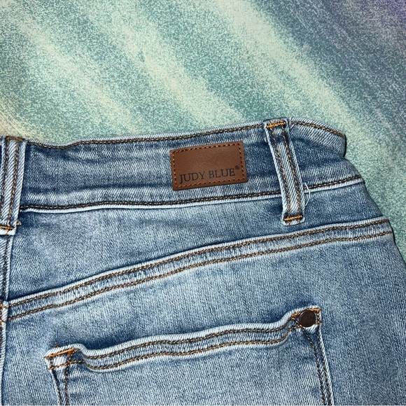 JUDY BLUE High Waist Side Slit Boot Cut Jeans size 14W - Picture 6 of 8